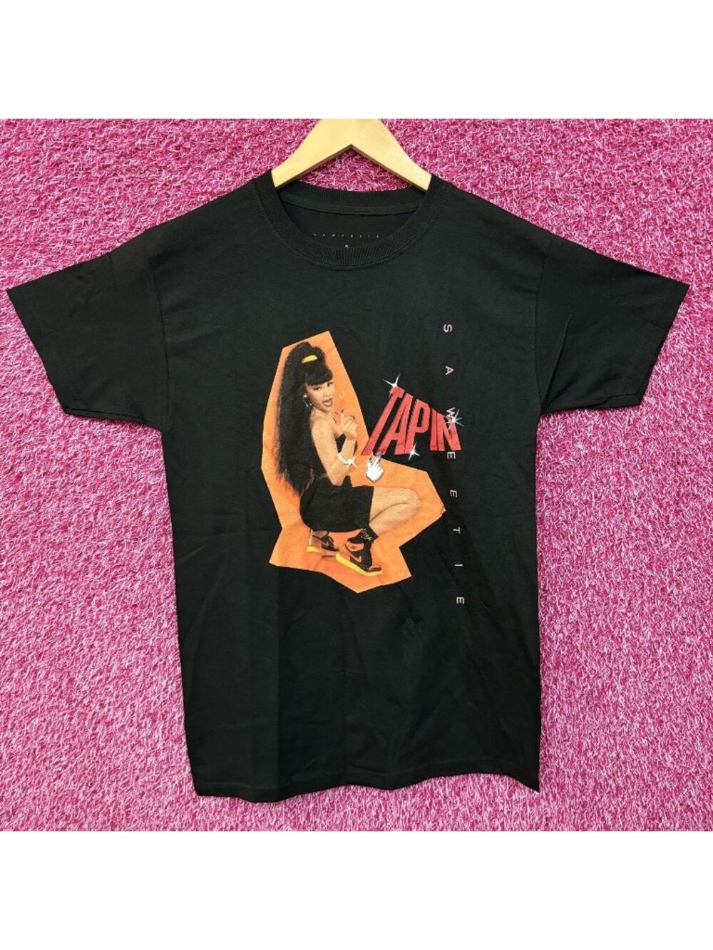 Saweetie Tap In Rap tee size small